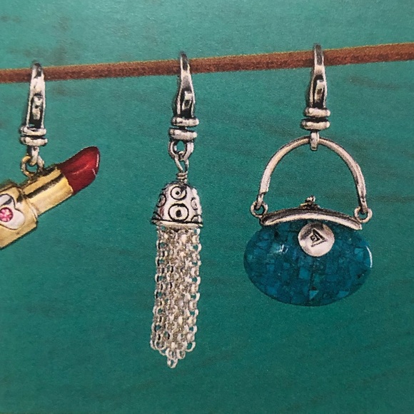 Silpada Sterling Silver Turquoise Trendsetter Purse Charm C2606 - Picture 3 of 8